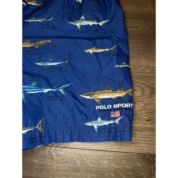 Vintage VTG Y2K Polo Sport Nylon Swim Shorts - Picture 2 of 8